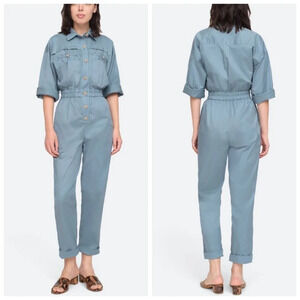 Sea New York Tabitha Jumpsuit steel blue size 6 NWT